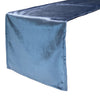 14 x 108 Inch Royal Velvet Table Runner Dusty Blue - Bridal Tablecloth