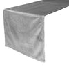 14 x 108 Inch Royal Velvet Table Runner Gray - Bridal Tablecloth