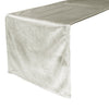 14 x 108 Inch Royal Velvet Table Runner Ivory - Bridal Tablecloth