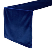 14 x 108 Inch Royal Velvet Table Runner Navy Blue