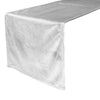 14 x 108 Inch Royal Velvet Table Runner White - Bridal Tablecloth