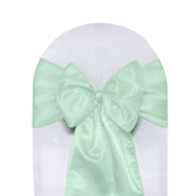 Satin Sashes Mint Green(Pack of 10)