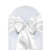 Satin Sashes White (Pack of 10)