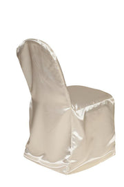 Satin Banquet Chair Covers Ivory