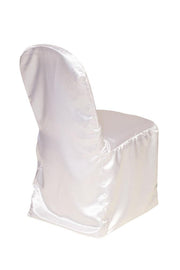 Satin Banquet Chair Covers White