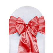 Satin Sashes Coral (Pack of 10)