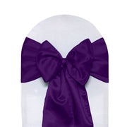 Satin Sashes Purple (Pack of 10)