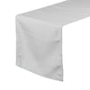 14 x 108 inch Polyester Table Runner Silver