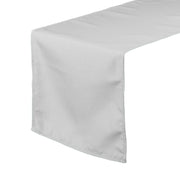 14 x 108 inch Polyester Table Runner Silver