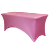 Stretch Spandex 6 ft Rectangular Table Cover Fuchsia - Bridal Tablecloth