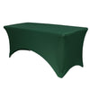Stretch Spandex 6 Ft Rectangular Table Cover Hunter Green - Bridal Tablecloth
