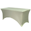 Stretch Spandex 8 ft Rectangular Table Cover Sage - Bridal Tablecloth
