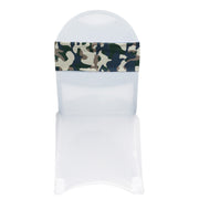 Spandex Chair Bands Camouflage/Army (Pack of 10)