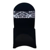 Stretch Spandex Chair Bands Damask (Pack of 10) - Bridal Tablecloth