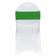 Stretch Spandex Chair Bands Emerald Green (Pack of 10)