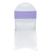 Stretch Spandex Chair Bands Lavender (Pack of 10)