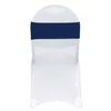Stretch Spandex Chair Bands Navy Blue (Pack of 10)