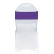 Stretch Spandex Chair Bands Purple (Pack of 10)