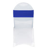 Stretch Spandex Chair Bands Royal Blue (Pack of 10)