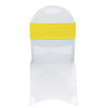 Stretch Spandex Chair Bands Yellow (Pack of 10) - Bridal Tablecloth