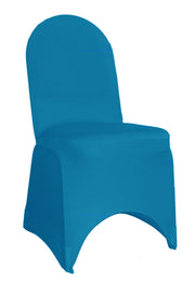 Spandex Chair Covers Malibu Blue for weddings