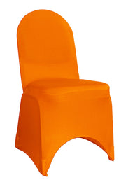Spandex Chair Covers Orange for weddings