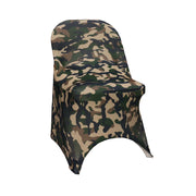 Stretch Spandex Folding Chair Covers Camouflage/Army