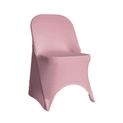 Stretch Spandex Folding Chair Cover Dusty Rose - Bridal Tablecloth