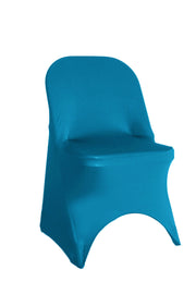 Spandex Folding Chair Cover Malibu Blue