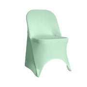 Stretch Spandex Folding Chair Cover Mint - Bridal Tablecloth