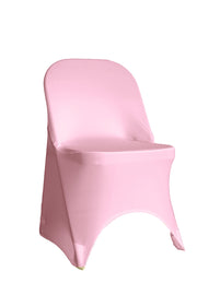 Stretch Spandex Folding Chair Cover Pink