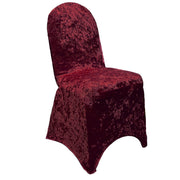  Velvet Spandex Banquet Chair Cover Burgundy
