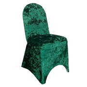 Velvet Spandex Banquet Chair Cover Emerald Green
