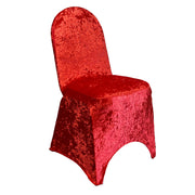 Velvet Spandex Banquet Chair Cover Red