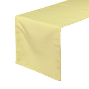 14 x 108 inch Polyester Table Runner Pastel Yellow